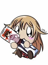 Rin nomming on a daki pillow of shizuka