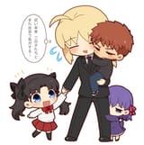 __artoria_pendragon_saber_tohsaka_rin_emiya_shirou_and_matou_sakura_fate_and_1_more_drawn_by_tsubuta_hiro__96ec805cf40bf4abf838e37a6f67144f