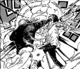 Garp slugs Aokiji