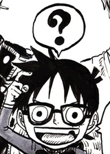 confused conan luffy