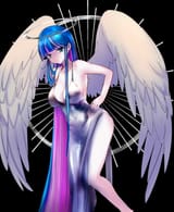 stockingsilverdresswingshalo
