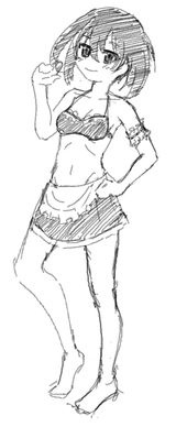 Kurome swim maid