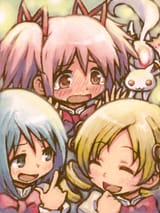 __kaname_madoka_miki_sayaka_tomoe_mami_and_kyubey_mahou_shoujo_madoka_magica_drawn_by_kuinji_51go__7f63c974a83dbd45d0eff693b7a32550