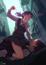 __mitaka_asa_and_pochita_chainsaw_man_drawn_by_coel