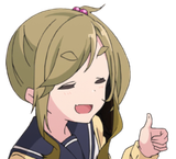 Aoi thumbs up