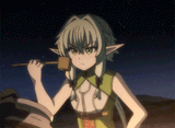 Elf drinking wine