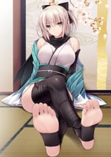 yande.re 352108 sample fate_grand_order fate_stay_night feet japanese_clothes naturalton okita_souji_(fate) thighhighs