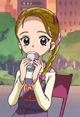 hikari with a cup