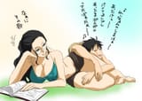 __nico_robin_and_monkey_d_luffy_one_piece_drawn_by_chikichiki_robitema__01080d1462b154216e9dbcc4e17003bb