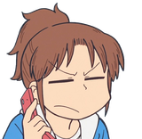 nagumo on her phone transparent