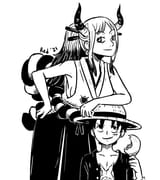 Yamato and Luffy