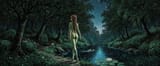 dryad-walking-night
