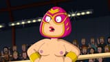 Meg_Wrestle_Topless