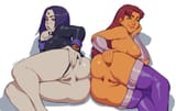 3941937 - Blanclauz DC DCAU Raven Starfire Teen_Titans