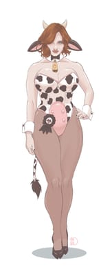 Christina Hendricks cowprint playboy bunny