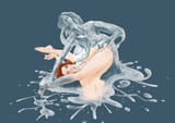 Cum puddle rape