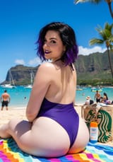 raven, beach Gemini_Generated_Image_ui4ip3ui4ip3ui4i