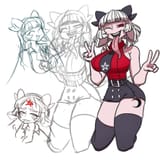 helltaker_baphomet_sketches