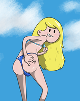 finn tanlines bikini butt