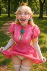 Princess Peach Cosplay Encounter