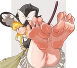 marisa touhou feet