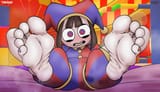 pomni smelly feet