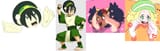 Toph disembodied head and feet2