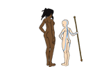 Korra and Aang (no background)