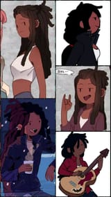 black marceline collage