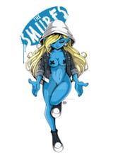 Smurfs - Smurfette - sexy smurfette - by basiltwistedtoons