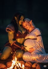 orc and princess, preggo Gemini_Generated_Image_bzsqdjbzsqdjbzsq