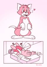 Tom and Jerry kiss