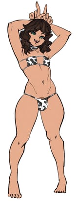 Deyah cow bikini