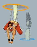chell gagged hanging wedgie
