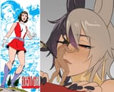 Elasti-Girl fellatio