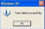 task failed successfully