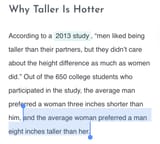 height gap inches