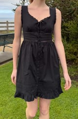 Autism Bow Dress Black