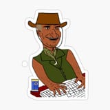 aussie shitposter sticker