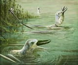 Rhamphorhynchus with a mouthful low res Witton 2016