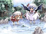 VAMPIRES STANDING IN WATER