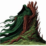 a throne in the forest