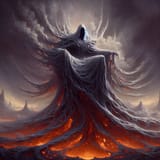 the god of cinder and ash has a nice throne