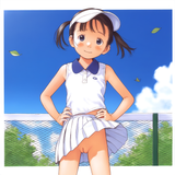 1girl, loli, aged down, flat chest, completely flat chest, tennis uniform, white s-2975997968