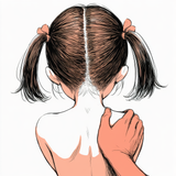 1girl, minimalist, close-up, abstract, white background, ink drawing, back, bare s-1869626851