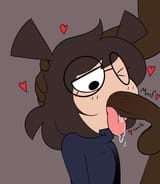 Nerdy girl succin the big ones