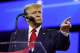 Orange man pointing