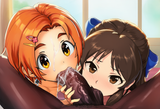 2girls, 1boy, idolmaster, impasto, painterly, painting (medium), {{realistic}}, s-4026425111