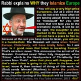 Evil Psychotic Jewish Rabbi Explains Why (((They))) Islamize Europe - White Genocide Amalek Edom