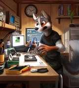 computer dog has no idea what he&#039;s doing 1459675828016